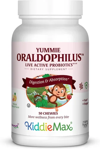 Vista 6 de Maxi Health KiddieVite masticable - Multivitaminas y minerales - Sabor a goma de mascar - 90 masticables - Kosher