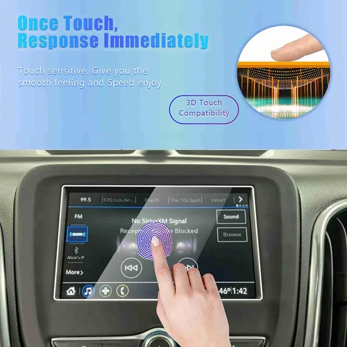 Vista 4 de GFJNFG 2024 Equinox Protector de pantalla compatible con Chevy Equinox 2018-2023 2024 Protector de pantalla de 7 pulgadas para Chevy Equinox L LS