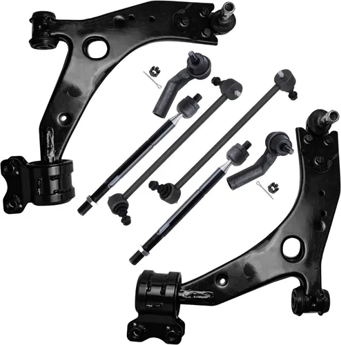 Vista 94 de Detroit Axle - Kit de brazos de control delanteros de 8 piezas para Chevy Trailblazer EXT GMC Envoy XL XUV Buick Rainier Isuzu Ascender, brazos