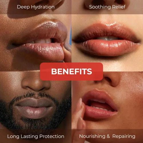 Vista 5 de RaGaNaturals Bálsamo labial hidratante tropical de chocolate, limón, menta, cera de abejas original, manteca de karité, aceite de jojoba, vitamina E