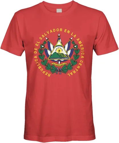 Vista 5 de Cybertela Camiseta de hombre Escudo de Armas de El Salvador
