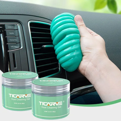 Vista 12 de TICARVE Paquete de 2 gel de limpieza para masilla de coche, limpiador de ventilación de automóvil, herramientas automáticas, limpiador