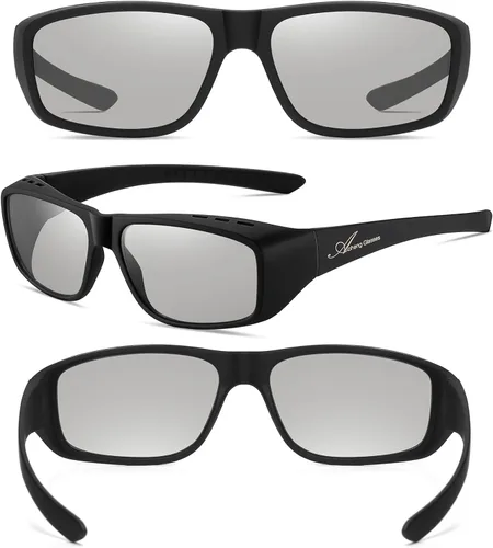 Vista 7 de Gafas Pasivas 3D Cinema Marco Grande, Más Claro, Brillante, Para Película RealD 3D (Paquete de 2)