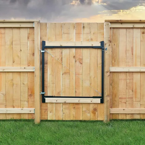 Vista 6 de Adjust-A-Gate® AG72LTP-ZR0110 Medium - Kit de puerta de estructura completa resistente a la corrosión de acero, anti caída, de marco completo – Para