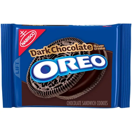 Vista 25 de OREO Galletas de sándwich de chocolate con crema sabor a chips de Java tamaño familiar, 17 onzas