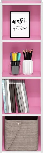 Vista 301 de Furinno - Estantería de cubos de 5 niveles serie Luder para libros y almacenamiento, color negro