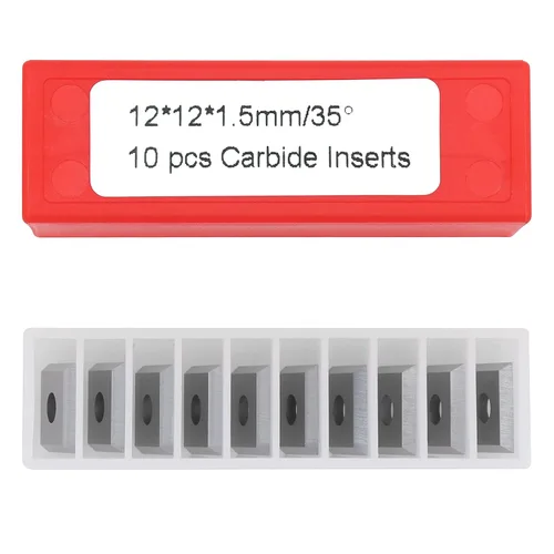 Vista 5 de Insertos de carburo de esquinas cuadradas K1215-0.472 in 4 bordes