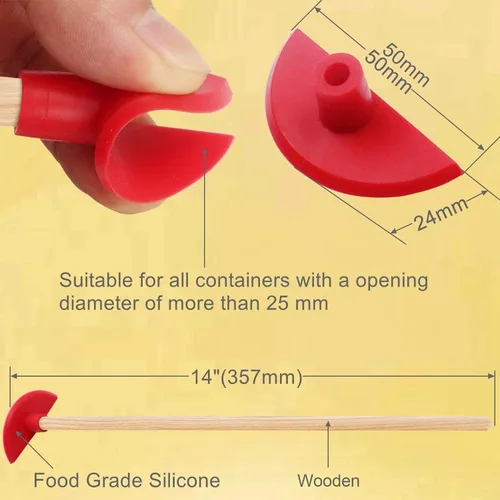 Vista 6 de ddLUCK Raspador de botellas de silicona, ayuda reutilizable para obtener cada gota, espátula de silicona para cada gota, herramientas de limpieza