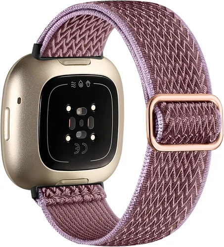 Vista 13 de Maledan Banda de Repuesto para Correas Fitbit Sense Hombres Mujeres, Correa de Reloj Elástica de Nylon Transpirable Suave para Versa 3/Versa 4