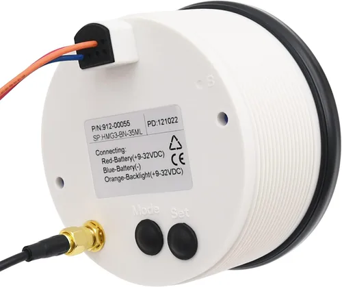 Vista 7 de Geloo Velocímetro GPS para embarcaciones de 85 mm, velocímetro GPS para barco, velocímetro impermeable de 35 mph 57 km/h, odómetro para barco