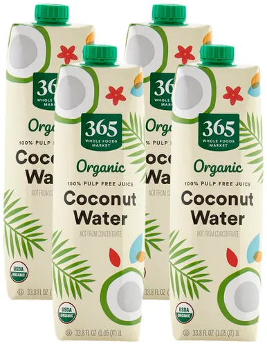 Vista 13 de 365 by Whole Foods Market - Agua de coco orgánica, jugo 100% sin pulpa, 33.8 fl. Oz