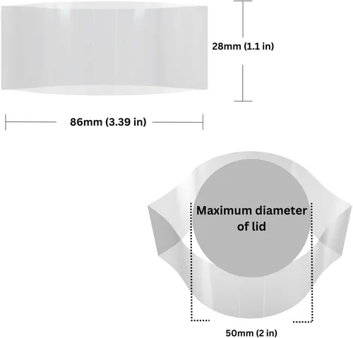 Vista 14 de Bandas para envoltura de cuello de botella termocontraíbles perforadas para sellar [muchos tamaños diferentes] (paquete de 250)