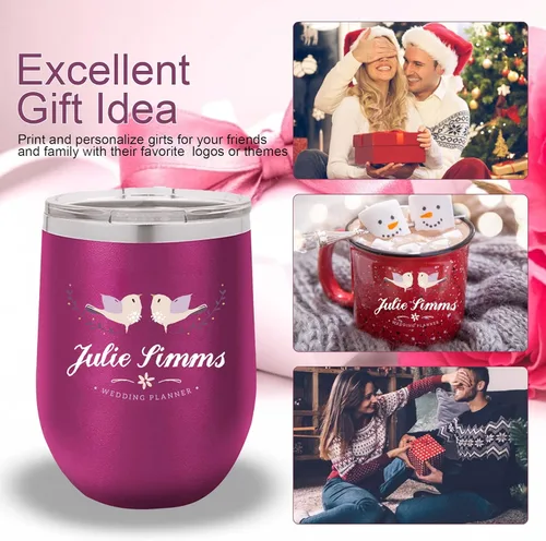 Vista 5 de 20 hojas de papel de calcomanía deslizable INKJET TRANSPARENTE, 8.5X11 pulgadas papel de transferencia deslizable transparente imprimible para vasos