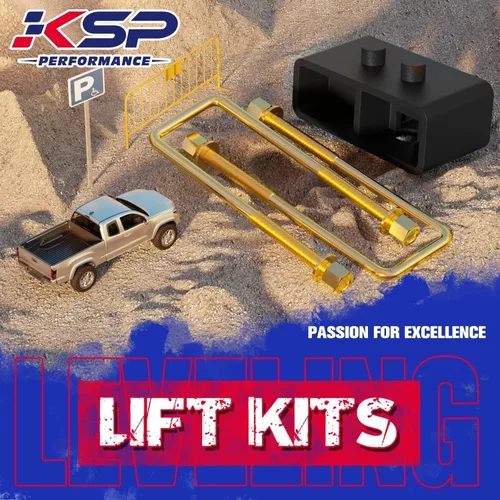 Vista 7 de KSP Bloque de elevación de 2 pulgadas para F150 2004-2020, kits de elevación de nivelación trasera de 2 pulgadas con pernos cuadrados en U extra