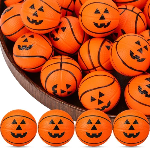 Jerify 30 bolas de espuma de baloncesto de Halloween a granel, 1.57