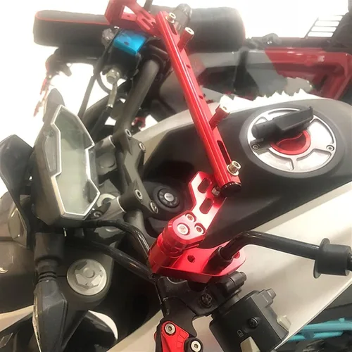 Vista 5 de Barra de manillar de motocicleta para Yamaha XMAX 300 XMAX300 2017-2022 (color rojo A, tamaño: 1)