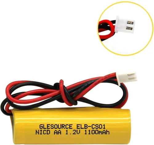 Vista 5 de Batería de luz de emergencia AA 1100mAh 1.2V compatible con ELB-CS01, EXR EL 122 C4T, Custom 332, Unitech OSA268 (paquete de 4)