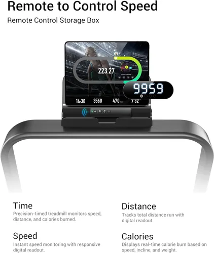 Vista 8 de 3-in-1 Foldable Treadmill with 300 LBS Capacity, 15% Walking Pad Treadmills for Home and Office, 2.5 HP Under Desk Treadmill with Quiet Brushless