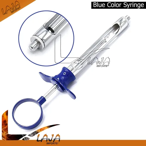 Vista 4 de Jeringa Dental 1.8Ml Set De 7 Instrumentos Dentales De Acero Inoxidable (Mezcla De Colores) Para Uso Educativo