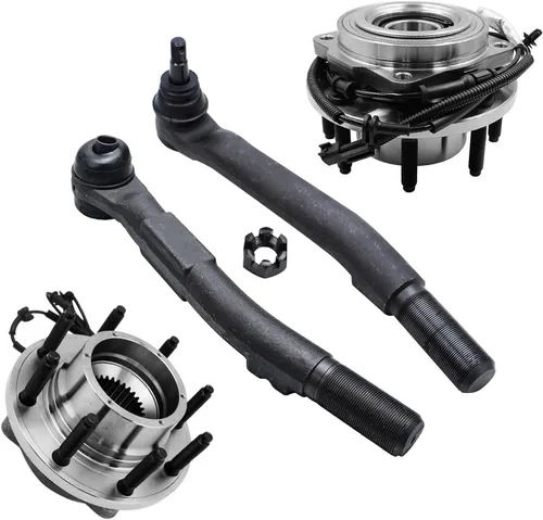 Vista 280 de Detroit Axle - Kit de 4 piezas de manguetas de dirección para Honda Civic 2006-2011, 2 manguetas de dirección delanteras y bujes de ruedas