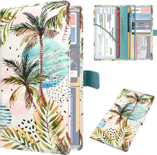 Vista 23 de DMLuna Soporte para Registro de Coche y Seguro, Organizador de Cuero para Documentos de Vehículo en Guantera, Accesorios de Compartimento para Auto