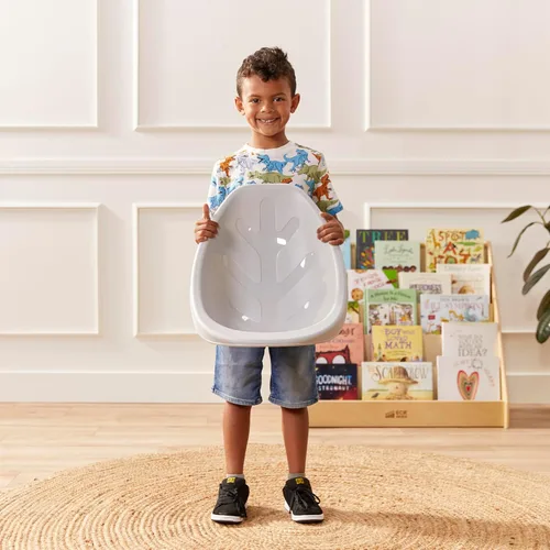 Vista 81 de ECR4Kids Leaf Asiento de suelo, silla mecedora, morado, 6 piezas