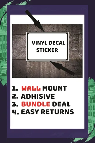 Vista 3 de Vinyl Stickers - Bundle - Safety and Warning & Warehouse Signs Stickers - No Turn Around Sign with Symbol Street Sign - 10 Pack (3.5" x 5")
