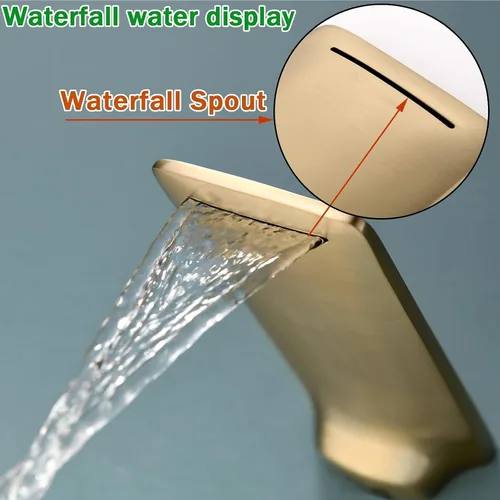 Vista 46 de RANDOM Bathroom Sink Faucet Brushed Gold or Matte Black Bathroom Faucet Single Hole or 3 Holes SUS 304 Stainless Steel Modern Vanity Faucet with Pop