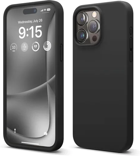Vista 20 de elago Funda compatible con iPhone 15 Pro Max, de silicona líquida, funda protectora de cuerpo completo, a prueba de golpes, funda delgada para Blanco