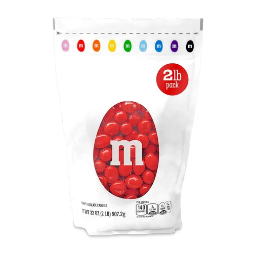 Vista 9 de M&M'S Caramelos de chocolate negro de maní – 2 libras de caramelos a granel en paquete resellable para Pascua, bufé de dulces, fiestas