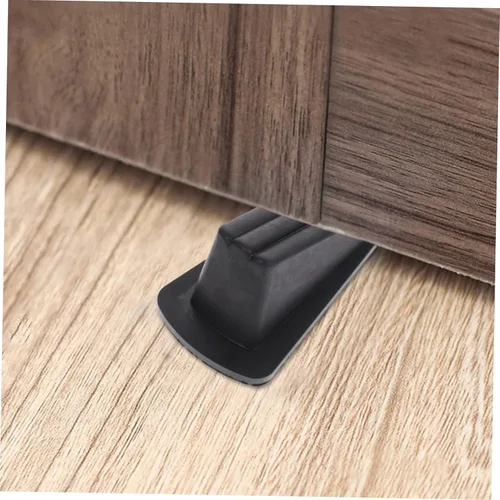 Vista 6 de DOITOOL 6 piezas de tope de puerta para puerta de piso negro tope de puerta protector de pared de puerta parachoques de puerta de goma protector