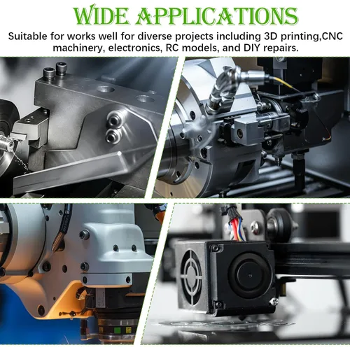 Vista 7 de mxuteuk Kit de surtido de 620 tornillos M3, kit de tornillos M3 adecuado para impresora 3D, 6/8/10/12/16/20mm grado 12.9 pernos de acero aleado