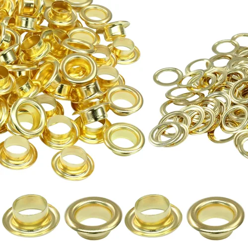 Vista 33 de Litoexpe Ojales Pequeños de 1.5MM, 200 Piezas, Ojales Autoadhesivos para Núcleos de Cuentas, Ropa, Cuero, Lona (Latón Antiguo)