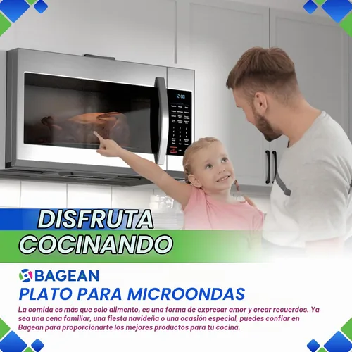 Vista 6 de Reemplazo de placa de microondas de 11.5 pulgadas WB49X10224 compatible con placa de vidrio GE para microondas, reemplaza exactamente la bandeja
