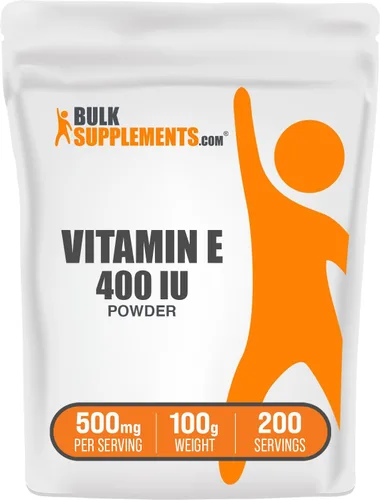 Vista 6 de BulkSupplements. com Vitamina E 400 UI en polvo - como D-alfa tocoferol, suplementos nutricionales - Sin gluten, 500 mg por porción, 11.0 lbs