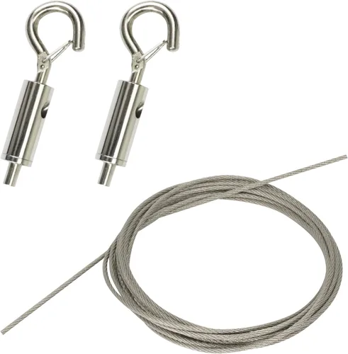 Vista 7 de Kit para colgar cuadros, kit para colgar espejos, ajustable, resistente, con herrajes de alambre para espejo de marco: 78 pulgadas x 1/16 50 libras