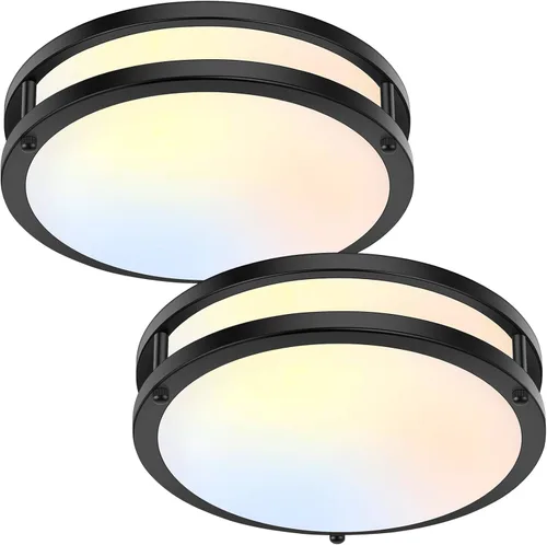 Vista 10 de Lámpara de techo LED de montaje empotrado de 36 W, lámpara de techo LED de 13 pulgadas 3600 LM, lámpara de techo moderna 2700 K/3000 K/4000 K/5000