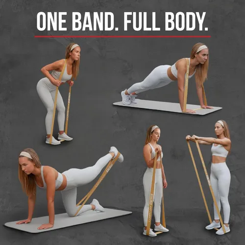 Vista 3 de Resistance Bands for Working Out, Long Loop Exercise Bands for Strength Training, Pull Ups Assistance, Physical Therapy, Stretching, Mobility and