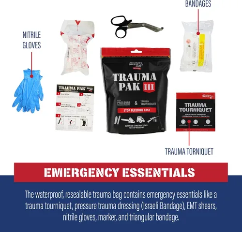 Vista 4 de Adventure Medical Kits Trauma Pak III, negro, talla única (2064-0298)