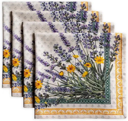 Vista 137 de Maison d' Hermine - Juego de 4 servilletas 100 % de tela de algodón lavable, decorar o regalar, hogar, cocina, comedor, fiestas de cóctel