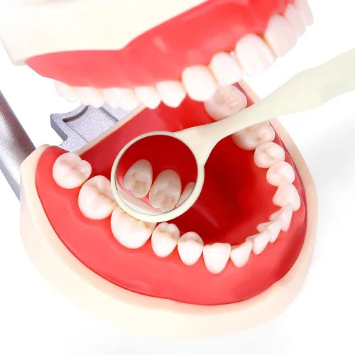 Vista 4 de 10 espejos bucales dentales de doble cara, reflector de examen de superficie frontal prémium autoclavable en autoclave