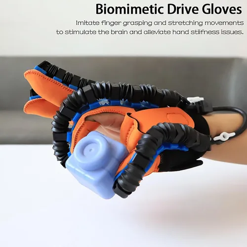 Vista 5 de Left+Right Rehabilitation Robot Gloves, Hand Function Rehab Training Device, with Mirror Mode/Strength Adjust, for Stroke Recovery, Hand Strength
