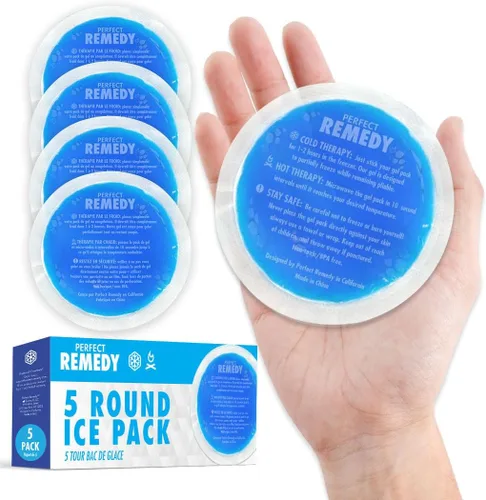 Vista 10 de Perfect Remedy - Juego de compresas de gel frío y caliente, compresa de hielo reutilizable para lesiones para rodilla, hombro, espalda, cuello