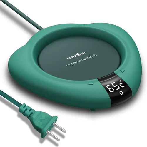 TRILINK Calentador de taza de café (sin taza), calentador eléctrico de tazas para escritorio, 3 niveles de temperatura, apagado automático,