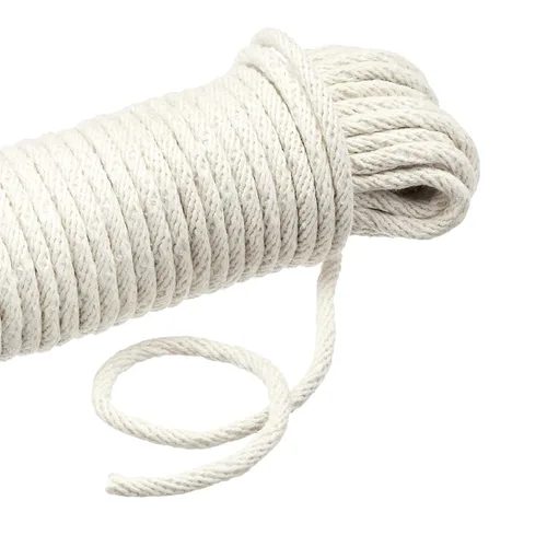 Vista 4 de Amazon Basics Cuerda trenzada de algodón natural, multiusos, cuerda de tender, para manualidades DIY, versátil, uso en interiores y exteriores, 3/16