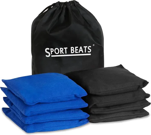 Vista 13 de SPORT BEATS Juego de 8 Bolsas de Cornhole de Peso y Tamaño Reglamentario Incluye Estuche de Transporte