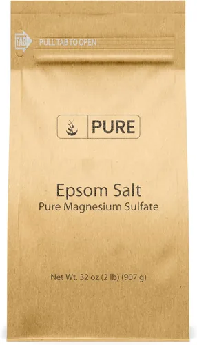 Vista 14 de Pure Original Ingredients Sal de Epsom Sulfato de magnesio puro, solución de remojo (4 onzas)