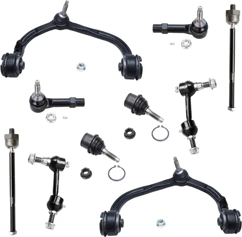 Vista 765 de Detroit Axle - Kit de suspensión delantera de 10 piezas para Hyundai Accent 2006-2011, 2 brazos de control inferiores, 4 barras de acoplamiento