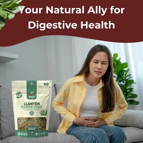 Vista 2 de Hanan Té de Hoja de Plátano (Llanten) 1.1 oz (30 g) - Hojas secas sueltas de planta Llanten de Perú, 1.06 onzas (Paquete de 1)