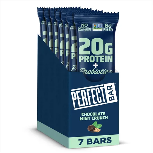 Vista 12 de Perfect Bar Protein + Prebiotics Barra de proteína de mantequilla de maní de chocolate, 0.71 onzas de proteína, suero alimentado con pasto, 0.21